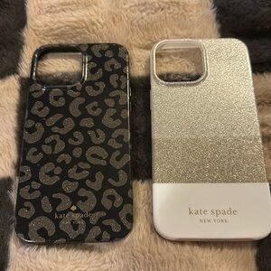 These are Kate Spade phone cases that fit a 12 Max Pro or 13 Max Pro